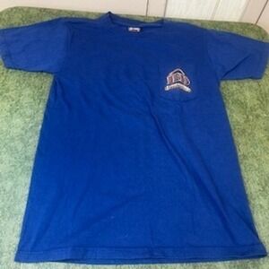 Harley Davidson Mens T-Shirt Blue Tee Brandts Wabash Indiana Size M
